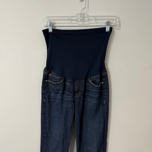 Hudson Women's Maternity Jeans Bootcut Flare Blue Stretch - Picture 4 of 8